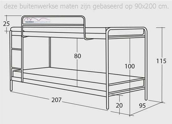 vriendschap Grace premie Stapelbed - Beddenspeciaalzaak.nl